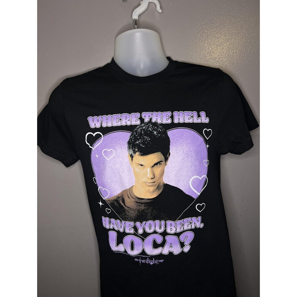 Twilight Saga Loca American Classics Shirt Womens Medium Black Graphic Tee Top